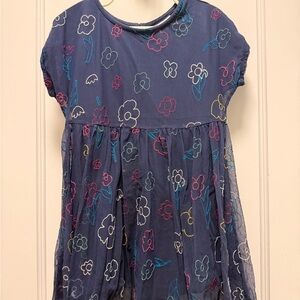 Hanna Andersson Tulle Overlay Navy Blue
Embroidered Floral Dress